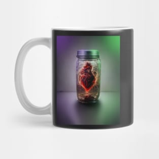 Heart in a jar Mug